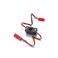 Interrupteur d'alimentation JR Futaba JST pour pièces d'avion RC, commande marche/arrêt du récepteur avec connecteurs JR en plastique