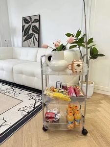 Étagère de rangement LE Cosmetics, étagère de rangement pour salle de bain, étagère de rangement pour collations dans le <span class=keywords><strong>salon</strong></span>, chariot mobile multi-niveaux en acrylique - Product Image 2