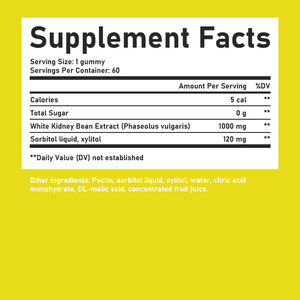 Hot Sale White Kidney Bean Gummies with White Kidney Bean Extract Appetite Supports Carb Control Metabolism Balance Gummies - Product Image 2