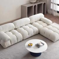 Canapé modulaire de luxe à assise profonde, emballé compressé en boîte, collection de meubles modernes pour appartement