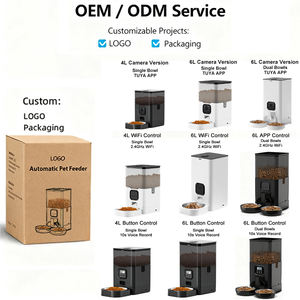 Pengumpan Kucing Otomatis <span class=keywords><strong>2026</strong></span> Baru 4L/6L OEM Dua Mangkuk dengan Kamera APP Pengumpan Hewan Peliharaan Pintar Mangkuk Baja Tahan Karat Dispenser Makanan Kering Anjing - Product Image 5
