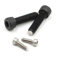 Vis à tête hexagonale M2-M16 DIN912 en acier inoxydable 304 316, passivé, oxyde noir, avec bande en nylon autobloquante