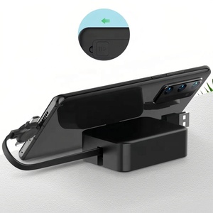 Custom Logo 3-in-1 60W Type-C to Type-C Retractable Fast Charging Data Cable Built-in Phone <strong>Stand</strong> Mirror 1M Computer Use - Product Image 5