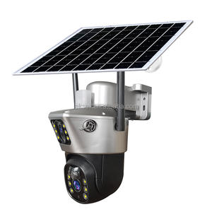 Kamera CCTV Tenaga Surya V380 Wireless 4G WIFI 6MP PTZ Zoom PIR Alarm Keamanan Luar Ruangan Hemat Daya - Product Image 1