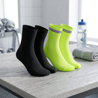 Chaussettes de sport classiques d'été en tricot anti-ampoules à séchage rapide ODM pour hommes et femmes, idéales pour le cyclisme