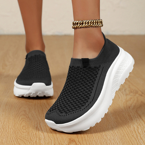 Zapatillas deportivas de plataforma con puntera ancha personalizadas para <span class=keywords><strong>mujer</strong></span>, calzado deportivo de suela gruesa, zapatillas deportivas para <span class=keywords><strong>mujer</strong></span>, zapatillas gruesas, Zapatillas <span class=keywords><strong>Mujer</strong></span> - Product Image 5