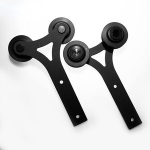 AAG, guía de rodillos con forma de tamaño personalizado, sistema de rodamiento de riel de puerta de Granero corrediza con forma de Doble Estrella para dormitorio, armario, garaje - Product Image 3