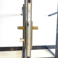 Porte en aluminium moderne suspendu écran magnétique maille en acier inoxydable pour porte