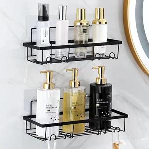 Besi baja tiga lapisan roda kastor mandi dapur penyimpanan penata tahan karat tidak ada bor rak mandi <span class=keywords><strong>Caddy</strong></span> untuk rumah kamar mandi - Product Image 3