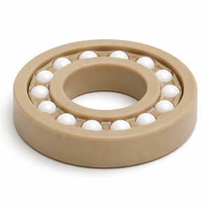 Roulement à billes à gorge profonde en plastique PEEK 6000, 10x26x8mm, billes en céramique de zircone - Product Image 3