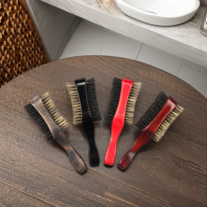 <span class=keywords><strong>Brosse</strong></span> à Cheveux et Barbe <span class=keywords><strong>Double</strong></span> <span class=keywords><strong>Face</strong></span> en Bois à Poils de Sanglier 100% Naturels, Design Spécial pour Ondulations - Product Image 3