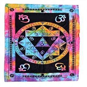 Nouvelles tapisseries murales en coton tricoté imprimé Ganesha multicolores 75 x 110 cm, directement d'Inde, vente en gros - Product Image 1