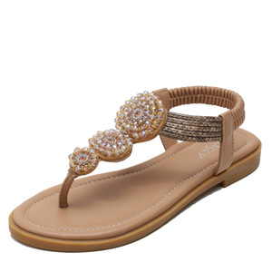 Wholesale T-Strap Bohemian Platform Outdoor Summer Beach Roman for Women Slippers Gladiator <b>Shoes</b> Evergreen Anti-Slippery - Product Image 1