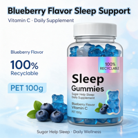 Bonbons gélifiés sans sucre à l'ashwagandha pour soutenir l'immunité et favoriser un meilleur sommeil, avec des glucides pour une meilleure nuit de sommeil