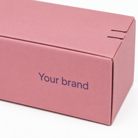 Boîte cadeau écologique à bande détachable, emballage en carton ondulé personnalisé pour les commandes de cadeaux d'anniversaire, de mariage, de Noël et d'entreprise