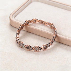 Fashion Jewelry Women'S <b>Bracelet</b> Customizable Pure <b>Copper</b> Magnetic Therapy <b>Bracelet</b> for Arthritis and Health Treatment - Product Image 3