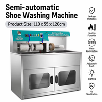 Machine à laver les chaussures commerciale en acier inoxydable de haute qualité avec armoire de stérilisation pour hôtels et gymnases