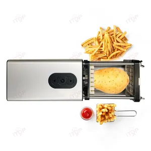 智能厨房小工具电动自动土豆切碎机锋利刀片土豆切片机法国油炸土豆切片机