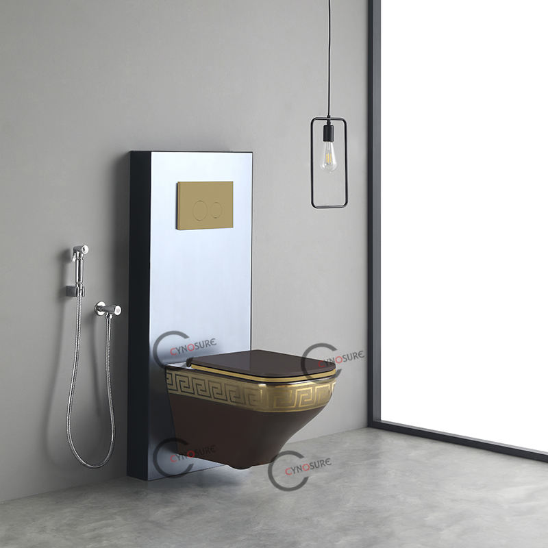 ชุดห้องน้ำสีน้ำตาลทอง