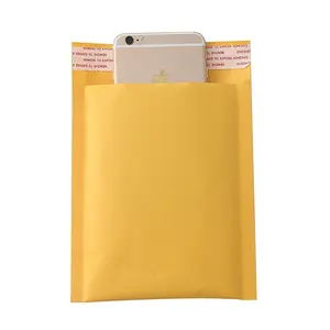 Çin toptan özel biyo-tabanlı Kraft kağıt CD Polymailer posta yastıklı zarflar/postane A4 A5 Jiffys kabarcık poli çanta