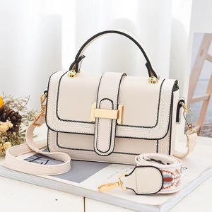 Bolso de Mano Tipo Satchel para Mujer con Hebilla Dorada, Bolso Bandolera de Cuero PU con 2 Correas para el Hombro, Bolso de Mano con Asa Superior para el Trabajo - Product Image 2