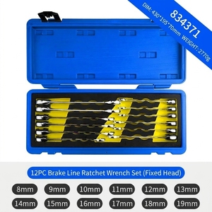 <span class=keywords><strong>Clé</strong></span> à molette combinée à tête flexible, à 72 dents, à cliquet, pour travaux lourds, en CRV, pour tuyaux d'huile - Product Image 4