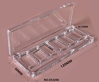 Palette de fards à paupières transparents 6-en-1 colorée en gros avec illuminateur, blush, correcteur et poudre compacte