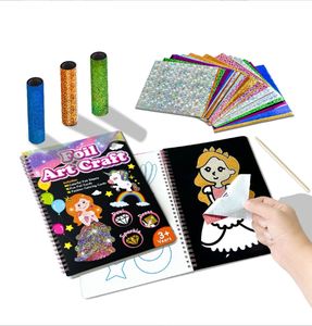 Feuille personnalisée amusant artisanat magique Art autocollant livre 16 Pages <span class=keywords><strong>princesse</strong></span> pour enfants fait <span class=keywords><strong>à</strong></span> la main bricolage créatif <span class=keywords><strong>coloriage</strong></span> Art peinture livre - Product Image 1