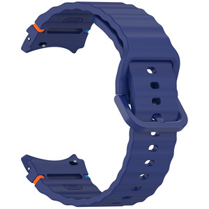 Correa de silicona ondulada para Samsung <span class=keywords><strong>Galaxy</strong></span> <span class=keywords><strong>Watch</strong></span> 7/ <span class=keywords><strong>5Pro</strong></span> 45mm reloj deportivo 7 FE 5 4 Classic 40mm 44mm6 Cassic 43mm 47mm pulsera - Product Image 1