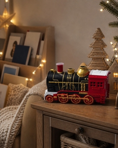 Difusor de Aroma Navideño en Oferta, Humidificador con Forma de Tren, Humidificador de Aire con Vapor Frío, Luz Nocturna LED, Aromaterapia de Escritorio para el Hogar - Product Image 3