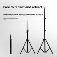 Set ponsel tiga kamera 1.6 Meter tahan lama dengan bahan logam untuk pencahayaan fotografi