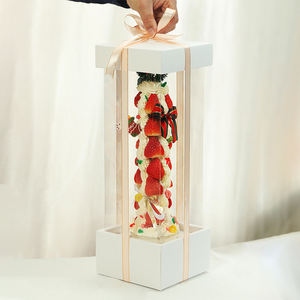 กล่อ<span class=keywords><strong>ง</strong></span>กระดาษบรรจุขนมหวานเค้กขนาด42ซม. ทำจากทาร์ต<span class=keywords><strong>สต</strong></span>รอเบอร์รี่ใสแบบใหม่2025 - Product Image 1