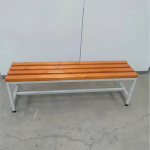 Wholesale Price Metal Public Long Bench Changing Room Steel Locker Dressing Benches Outdoor Iron Bench