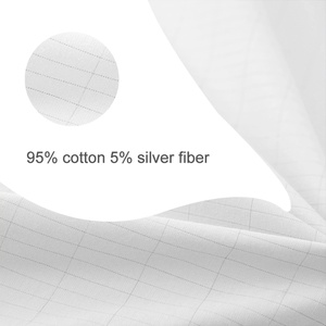 Cubrecama con Fibra de Plata Pura al 5%, Sábana de Conexión a Tierra de Algodón Orgánico al 95%, Patrón Bordado, 400 Hilos, Ecológico para Todas las Estaciones - Product Image 5