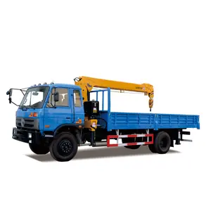 LIYUE Yellow Color Dongfeng Euro 3 Euro 5 Emission Standard 5 Ton Truck Crane with 12m Lifting Height