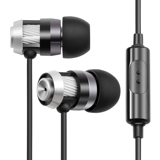 Hi-Fi In-ear Wired Headphones Stereo Heavy Bass Earbuds Earphones for Phone 3.5mm Gold-Plated Jack Wired Headphones