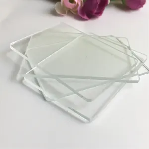 Glass customized Super white float square picture frames glass size x30