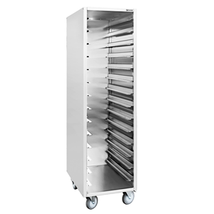 14 Tier Stainless Steel <b>Baking</b> Tray Trolley, Commercial Kitchen Equipment Wheeled Bakery <b>Rack</b> Cart for Hotel Restaurant Supplies - Product Image 3
