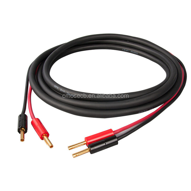 Finished Speaker Wire, High-end HIFI Audio Speaker Pure Copper Banana Plug