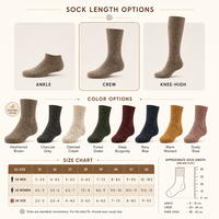 Chaussettes pour hommes en laine mérinos de qualité supérieure, design premium, épaisses et chaudes pour l'hiver, avec logo de marque, chaussettes de travail, de sport, personnalisées