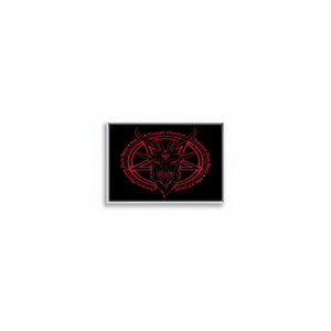 Elegant Printed Japanese Pentagram Canvas <b>Poster</b> <b>for</b> Bedroom Decor,WHITE <b>FRAMED</b> CANVAS - Product Image 2