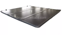 Penutup Bak Truk Lipat Tiga Keras Berbahan Aluminium Alloy Anti Air Warna Hitam, Penjualan Langsung Pabrik, Pemasangan Tanpa Alat, Garansi 2 Tahun