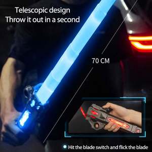 Espada Láser RGB de 7 Colores con Sonido, Sable de Luz Telescópico de Plástico Ecológico de Alta Calidad, Juguete para Niños, Juguetes TIK-tok - Product Image 3