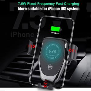 Support de téléphone de <span class=keywords><strong>voiture</strong></span> sans fil de haute qualité pour <span class=keywords><strong>iPhone</strong></span> 12 11 Pro XS Max X, charge rapide, support de téléphone de <span class=keywords><strong>voiture</strong></span> - Product Image 2