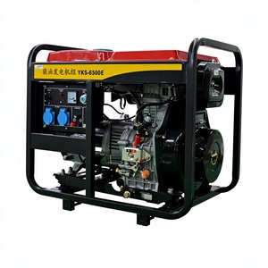 Générateur portable 5kW 6kW 7.5kVA refroidi par air, groupe électrogène de qualité industrielle avec double tension 220V 380V SE5DF, qualité industrielle portable - Product Image 1
