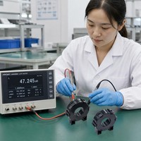 Noyau toroïdal nanocristallin en gros à faible perte de puissance 50Hz 20kHz personnalisé OEM