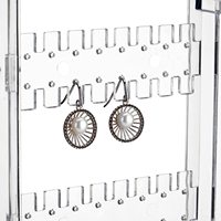 Belle pliable acrylique bijoux boucle d'oreille collier cintre organisateur support plateau armoire présentoir