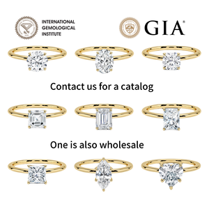 Bague de fiançailles vintage en or jaune 14 carats 18 carats 2CT 3CT ovale Moissanite diamant ensembles de mariée pour femmes cadeau de mariage fête anniversaire - Product Image 4