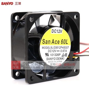 ซันโย เดนกิ ซานเอซ 60L 60X25MM 12VDC 0.67A พัดลมระบายความร้อน PWM - Product Image 1