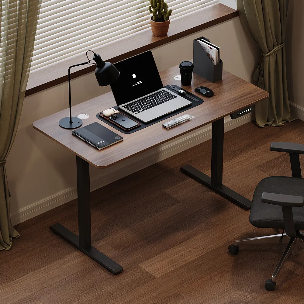 新着電気高さ調節可能なオフィスデスクスタンドアップコンピューターテーブル